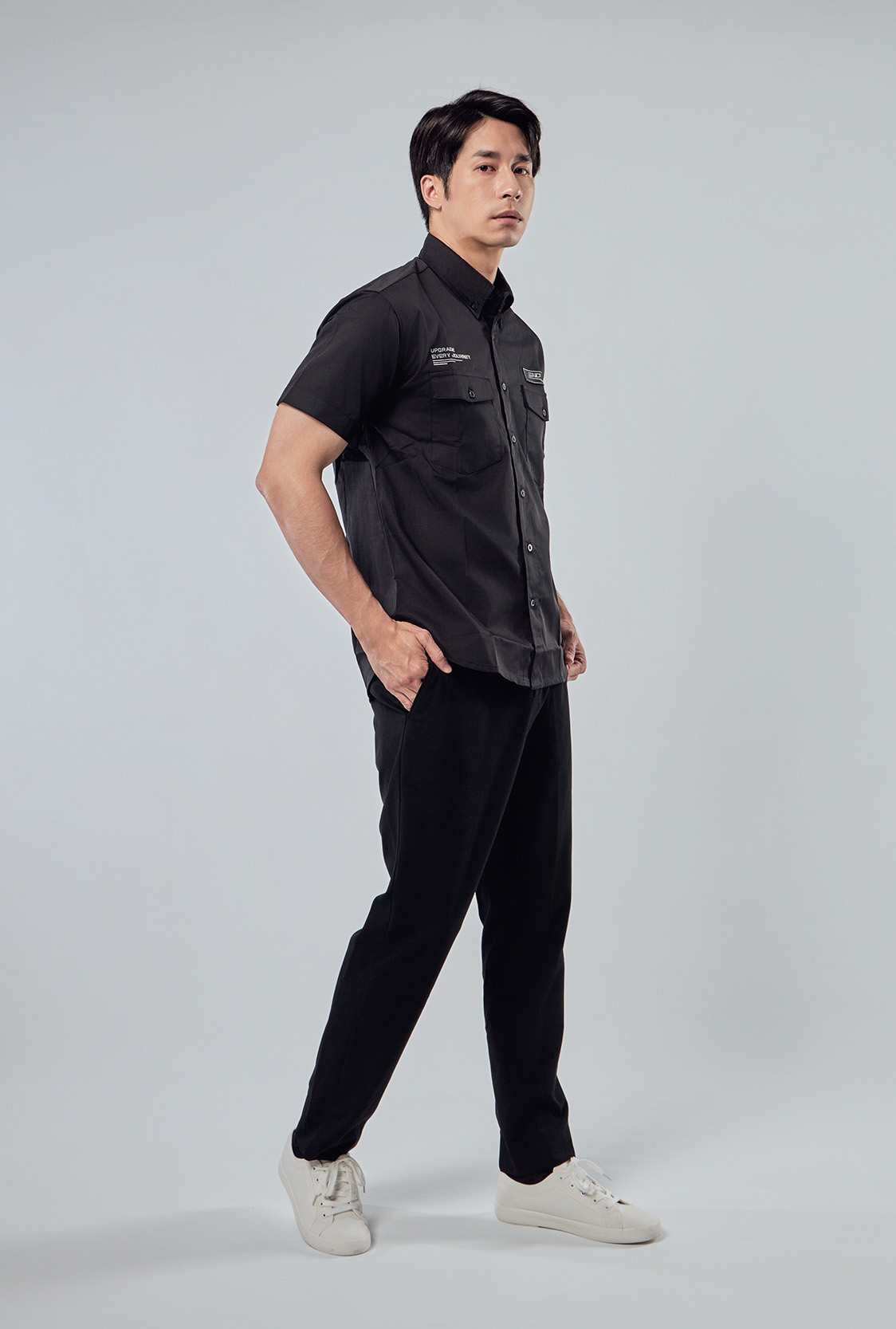 企業工作襯衫 電繡公司LOGO細節