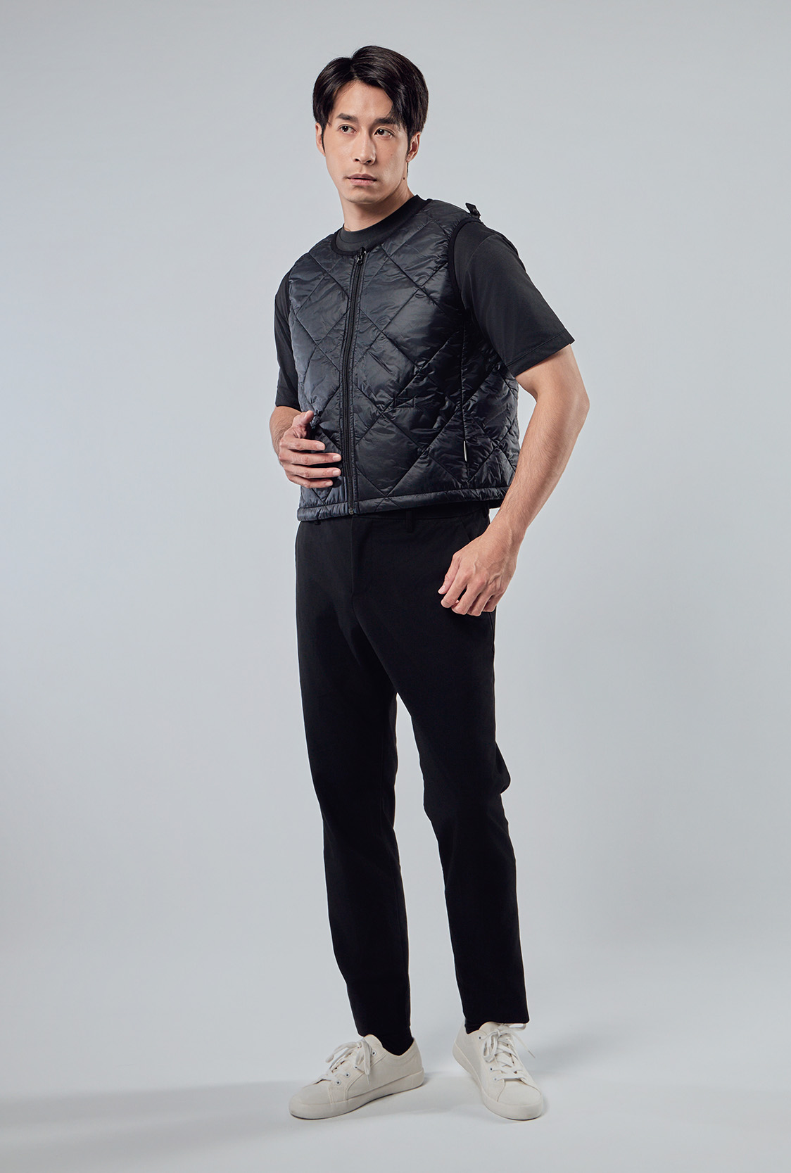 台灣製造機能性三層貼合防水企業外套整體穿著視覺