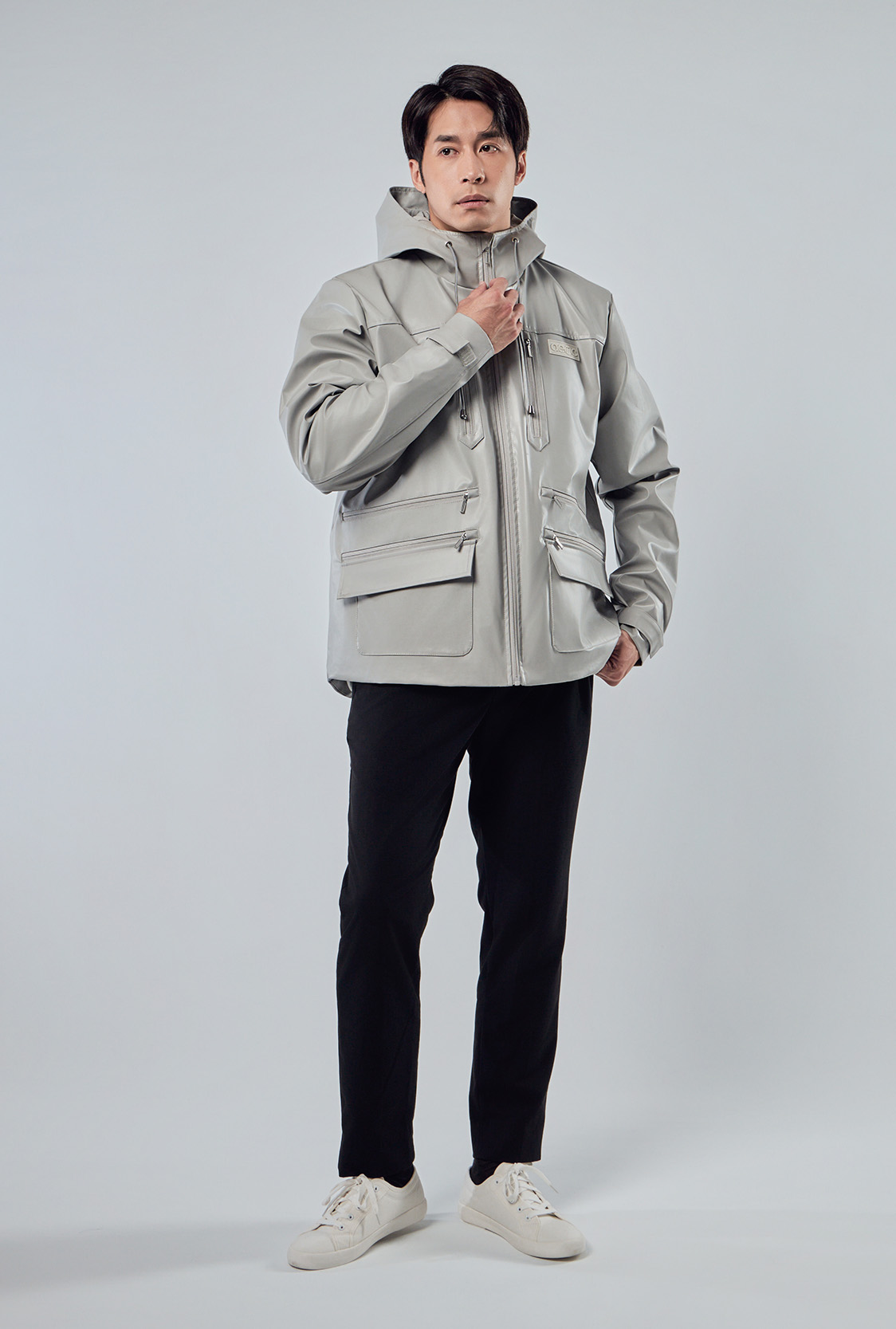 兩件式高防水企業外套穿著結構展示