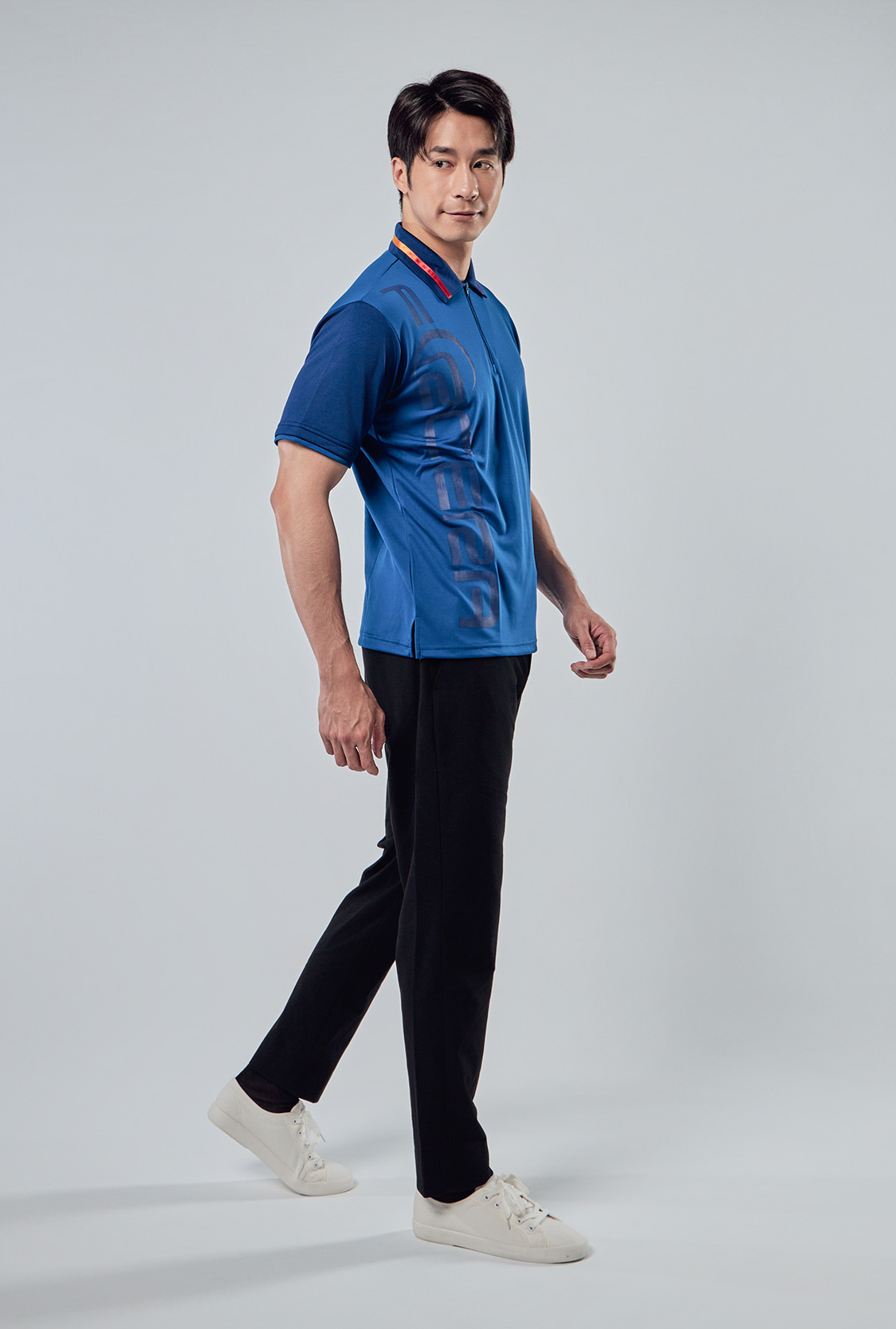 抗勾紗排汗POLO衫 假兩件袖口設計