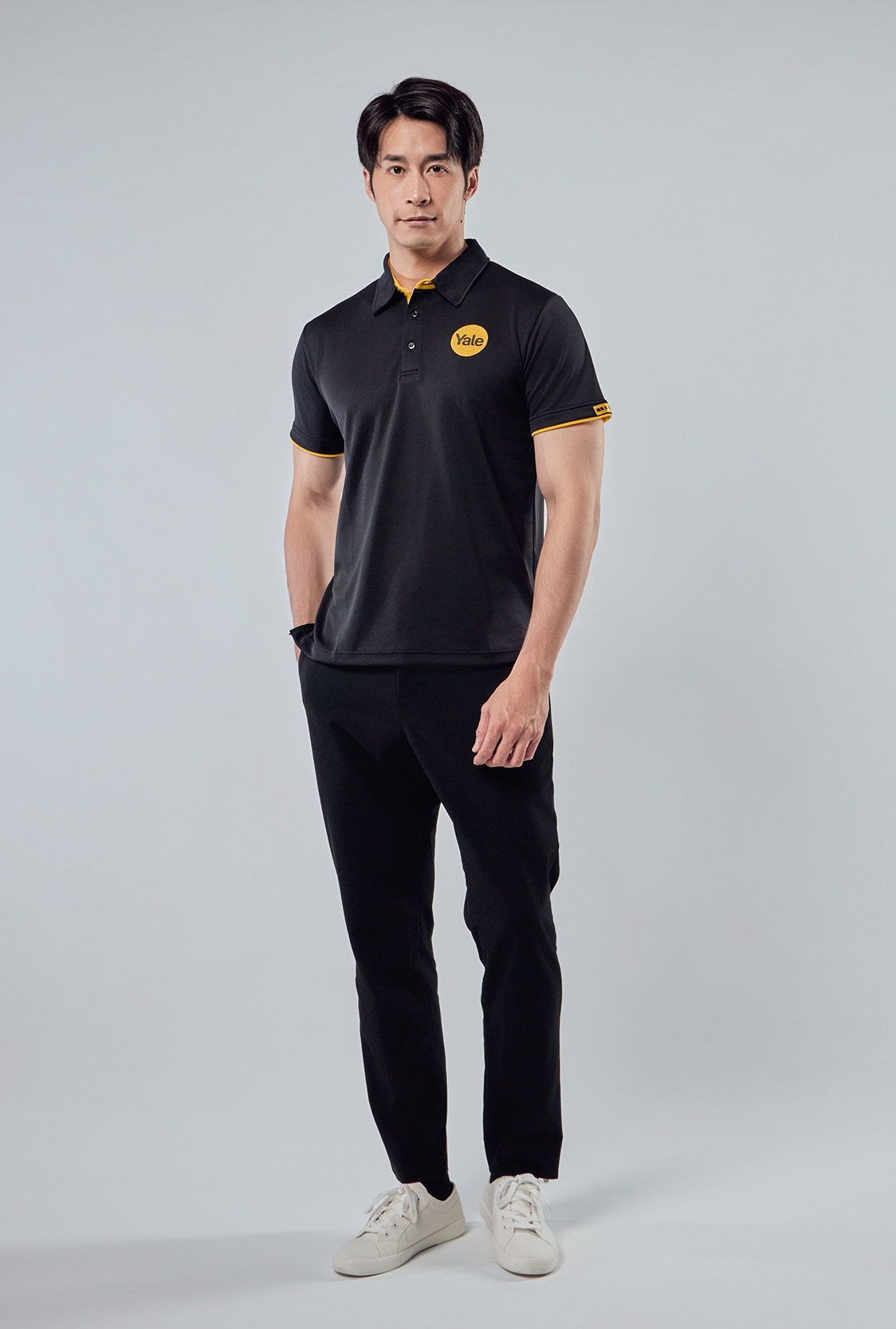 鳥眼POLO衫 立領與後領細節－業務制服形象