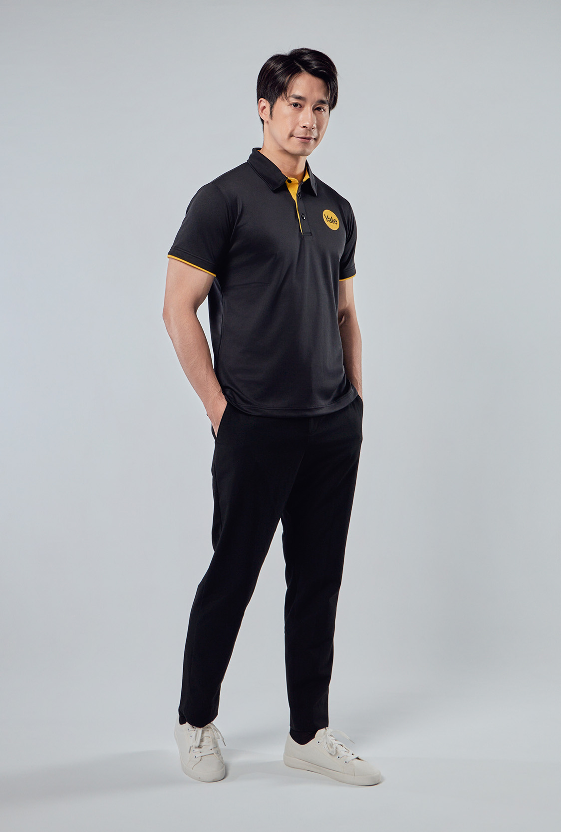 鳥眼機能POLO衫 袖口假兩件設計－企業色識別